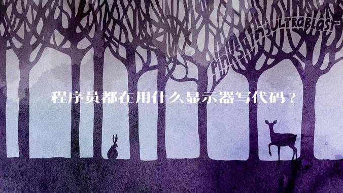 程序员都在用什么显示器写代码?